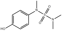 N-(4-羟基苯基)-N,N',N'-三甲基磺酰胺分子式结构图