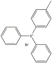 二苯基(对甲苯基)溴化磺分子式结构图