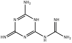 1-(4,6-二氨基-1,3,5-三嗪-2-基)胍分子式结构图