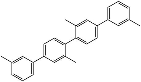 2'',3,3',3'''-tetramethyl-1,1':4',1'':4'',1'''-quaterphenyl 分子式结构图