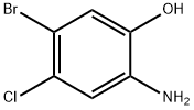 2-氨基-5-溴-4-氯苯酚分子式结构图