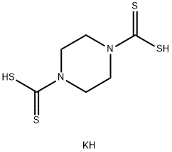 哌嗪-1,4-双二硫代羧酸钾盐分子式结构图