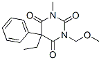 5-Ethyl-3-(methoxymethyl)-1-methyl-5-phenyl-2,4,6(1H,3H,5H)-pyrimidinetrione分子式结构图