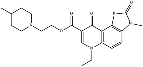 甲噻克酯分子式结构图