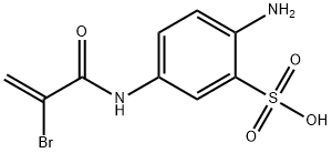 2-amino-5-(2-bromoacrylamido)benzenesulfonic acid分子式结构图