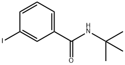 N-叔丁基-3-碘苯甲酰胺分子式结构图