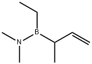 Ethyl(N,N-dimethylamino)(1-methyl-2-propenyl)borane分子式结构图