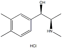 3,4-Dimethylmethcathinone metabolite (hydrochloride) ((±)-Pseudoephedrine stereochemistry)分子式结构图