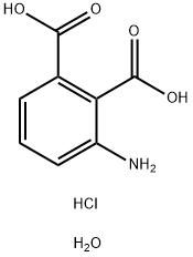 3-氨基邻苯二甲酸盐酸盐水合物分子式结构图