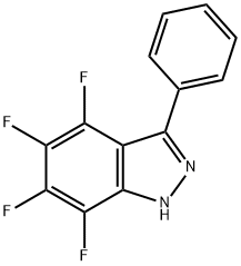 4,5,6,7-TETRAFLUORO-3-PHENYL-1H-INDAZOLE分子式结构图