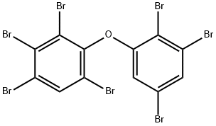 1,2,3,5-四溴-4-(2,3,5-三溴苯氧基)苯分子式结构图