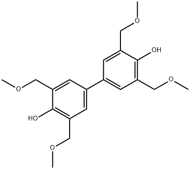 3,3',5,5'-四甲氧甲基联苯二酚分子式结构图