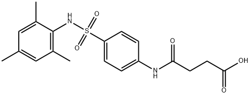 4-{4-[(mesitylamino)sulfonyl]anilino}-4-oxobutanoic acid分子式结构图