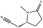 2-Pyrrolidineacetonitrile,1-methyl-5-thioxo-,(2R)-(9CI)分子式结构图