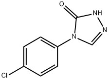 4-(4-氯苯基)-1H-1,2,4-三唑-5(4H)-酮分子式结构图