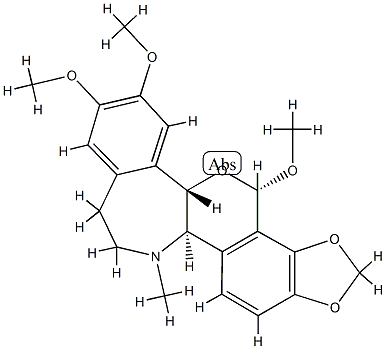 粉绿罂粟碱分子式结构图