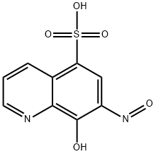 8-Hydroxy-7-nitroso-5-quinolinesulfonic acid分子式结构图