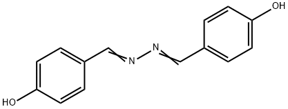 4-羟基苯甲醛[(1E)-(4-羟苯基)亚甲基]腙分子式结构图