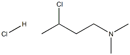 3-Chloro-N,N-dimethyl-butylamine Hydrochloride分子式结构图