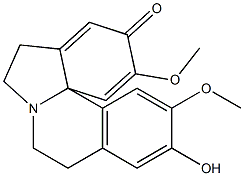 (13bS)-5,6,8,9-Tetrahydro-11-hydroxy-2,12-dimethoxy-3H-indolo[7a,1-a]isoquinolin-3-one分子式结构图