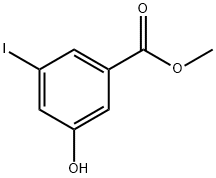 3-碘-5-羟基苯甲酸甲酯分子式结构图