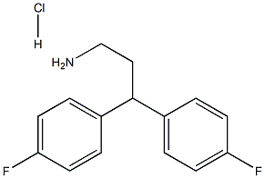 rac-3,3-Bis(p-fluorophenyl)propylamine Hydrochloride分子式结构图