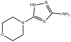 5-N-吗啉基-4H-1,2,4-3-氨基-1,2,4-三氮唑分子式结构图