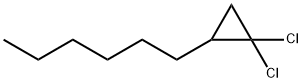 1-(2,2-Dichlorocyclopropyl)hexane分子式结构图