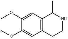 异喹啉,1,2,3,4-四氢-6,7-二甲氧基-1-甲基-,盐酸盐分子式结构图