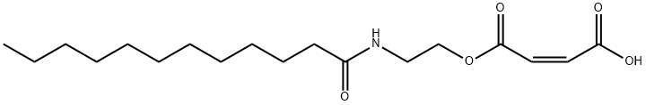 (Z)-2-Butenedioic acid hydrogen 1-[2-[(1-oxododecyl)amino]ethyl] ester分子式结构图