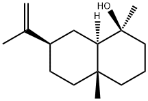 (1S,8aα)-Decahydro-1,4aβ-dimethyl-7β-isopropenyl-1-naphthol分子式结构图