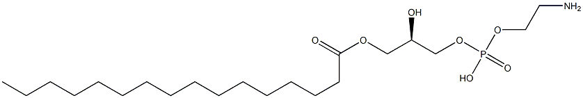 1-棕榈-SN-甘油-3-磷酸乙醇胺分子式结构图