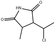 3-(1-Chloroethyl)-4-methyl-2,5-pyrrolidinedione分子式结构图