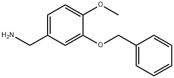 3-BENZYLOXY-4-METHOXYBENZYLAMINE分子式结构图