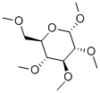 methyl 2,3,4,6-tetra-O-methyl-alpha-D-glucopyranoside分子式结构图