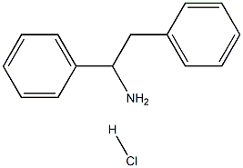 1,2-二苯乙烷-1-胺盐酸盐分子式结构图