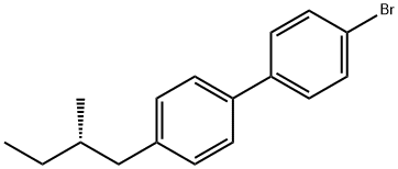 (S)-(+)-4'-(2-甲基丁基)-4-溴联苯分子式结构图