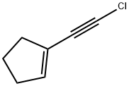 Cyclopentene, 1-(chloroethynyl)- (9CI)分子式结构图