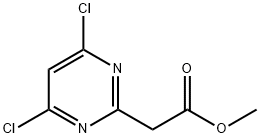 2-PyriMidineacetic acid, 4,6-dichloro-, Methyl ester分子式结构图