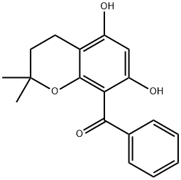 8-苯甲酰基-5,7-二羟基-2,2-二甲基色满分子式结构图