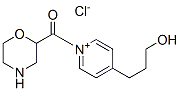 4-(3-hydroxypropyl)-1-(morpholinecarbonyl)pyridinium chloride分子式结构图