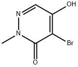 4-溴-5-羟基-2-甲基-3-哒嗪酮分子式结构图