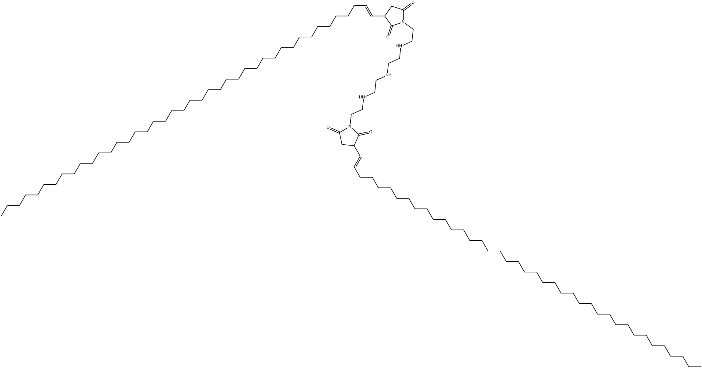 1-[2-[[2-[[2-[[2-[2,5-dioxo-3-(tetracontenyl)-1-pyrrolidinyl]ethyl]amino]ethyl]amino]ethyl]amino]ethyl]-3-(dotetracontenyl)pyrrolidine-2,5-dione分子式结构图