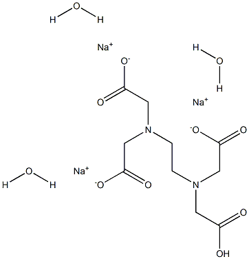 乙二胺四乙酸三钠 三水合物分子式结构图