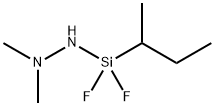 2-[Difluoro(1-methylpropyl)silyl]-1,1-dimethylhydrazine分子式结构图