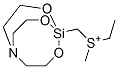 methylethyl(silatrane-1-ylmethyl)sulfonium分子式结构图