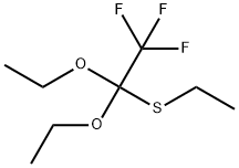 1,1-Diethoxy-2,2,2-trifluoro-1-(ethylthio)ethane分子式结构图