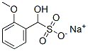 sodium hydroxy(2-methoxyphenyl)methanesulphonate分子式结构图