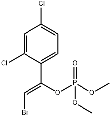 Phosphoric acid [(Z)-2-bromo-1-(2,4-dichlorophenyl)ethenyl]dimethyl ester分子式结构图