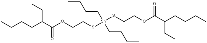 (dibutylstannylene)bis(thioethylene) bis(2-ethylhexanoate)分子式结构图